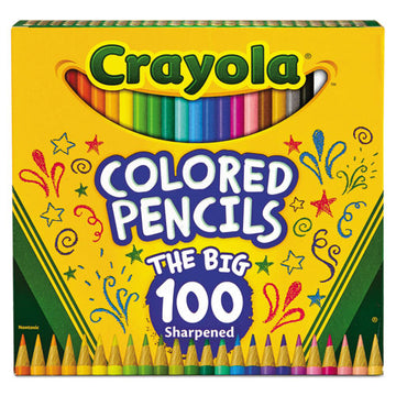Crayola® Long-length Colored Pencil Set, 3.3 Mm, 2b (#1), Assorted Lead-barrel Colors, 100-pack freeshipping - TVN Wholesale